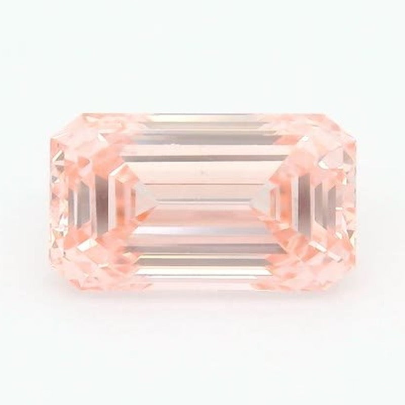 2.04 ct lab-grown fancy vivid pink diamond, emerald cut | Sapphire Row · cut7