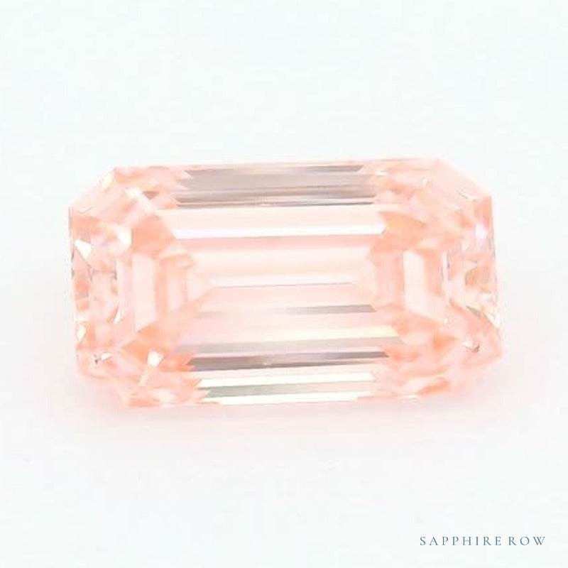 2.04 ct lab-grown fancy vivid pink diamond, emerald cut | Sapphire Row · cut6