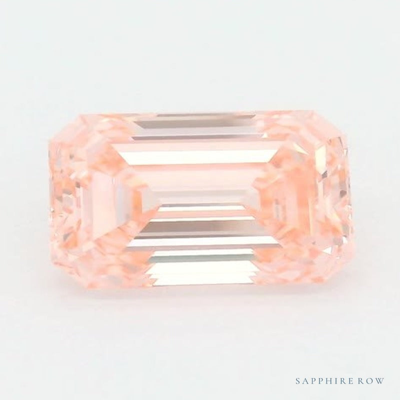 2.03 ct lab-grown fancy vivid pink diamond, emerald cut | Sapphire Row · cut7