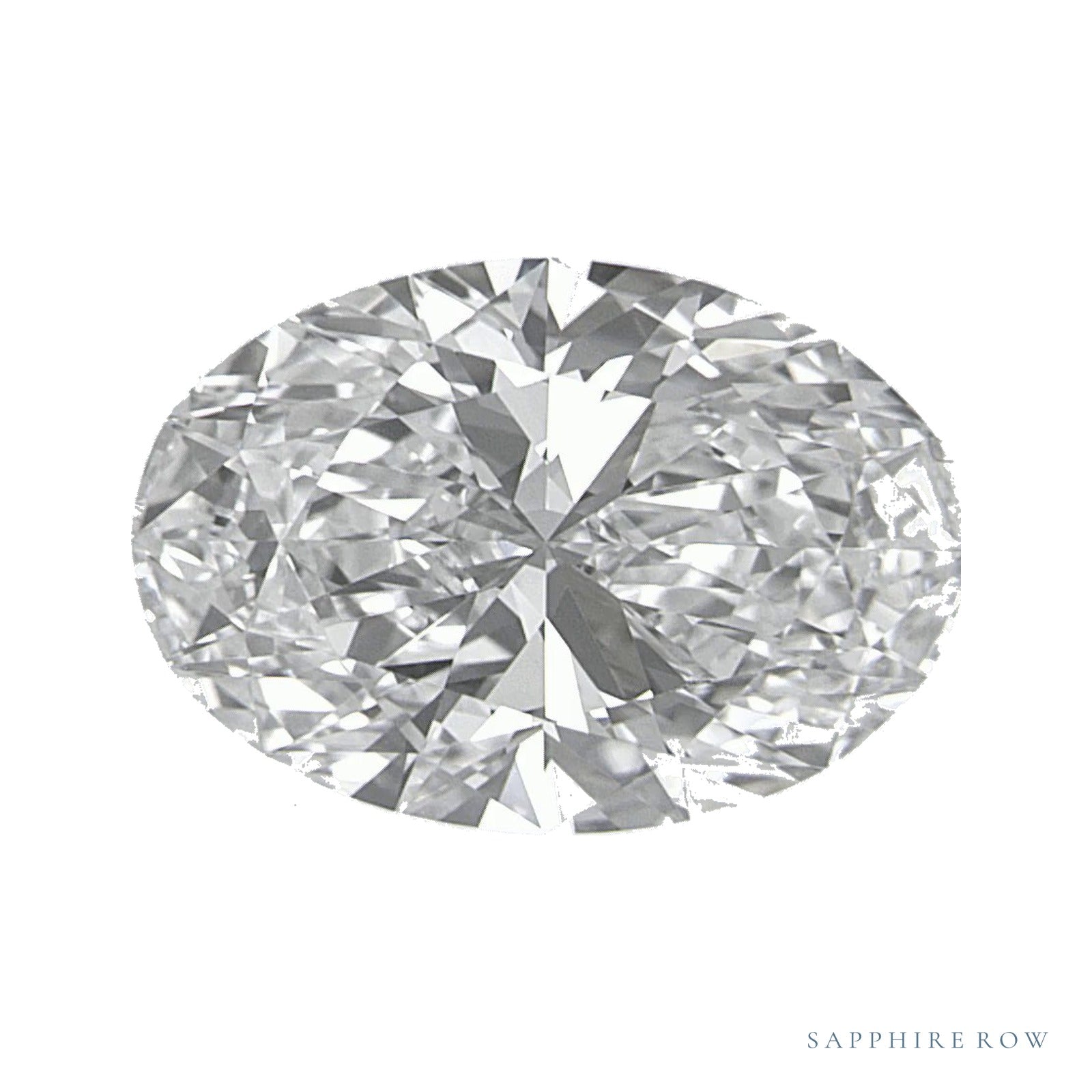 2.03 ct lab-grown diamond, oval cut | Sapphire Row · cut4