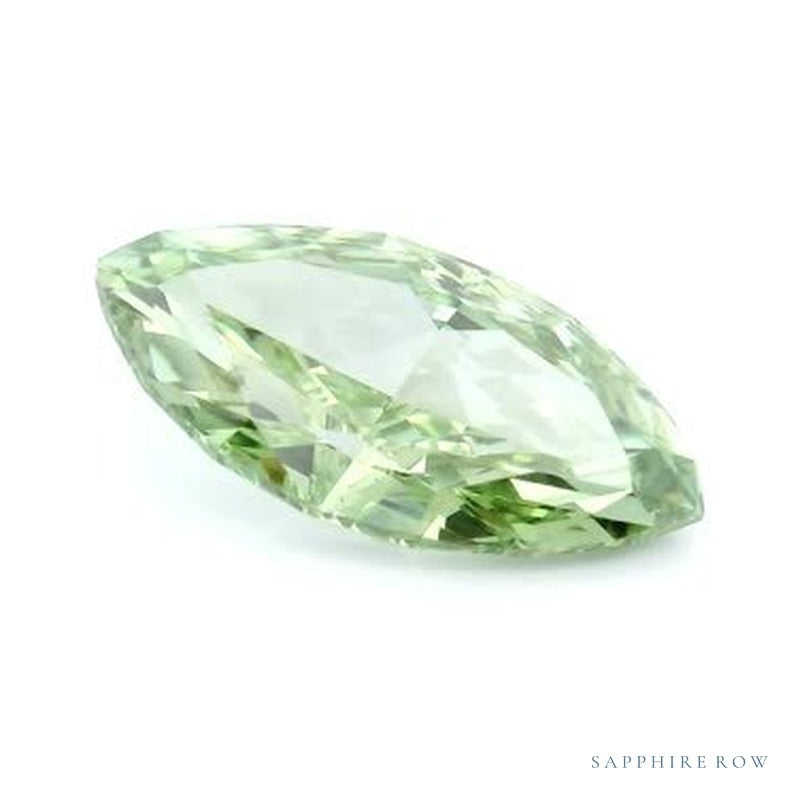 2.02 ct lab-grown fancy vivid green diamond, marquise cut | Sapphire Row · cut7