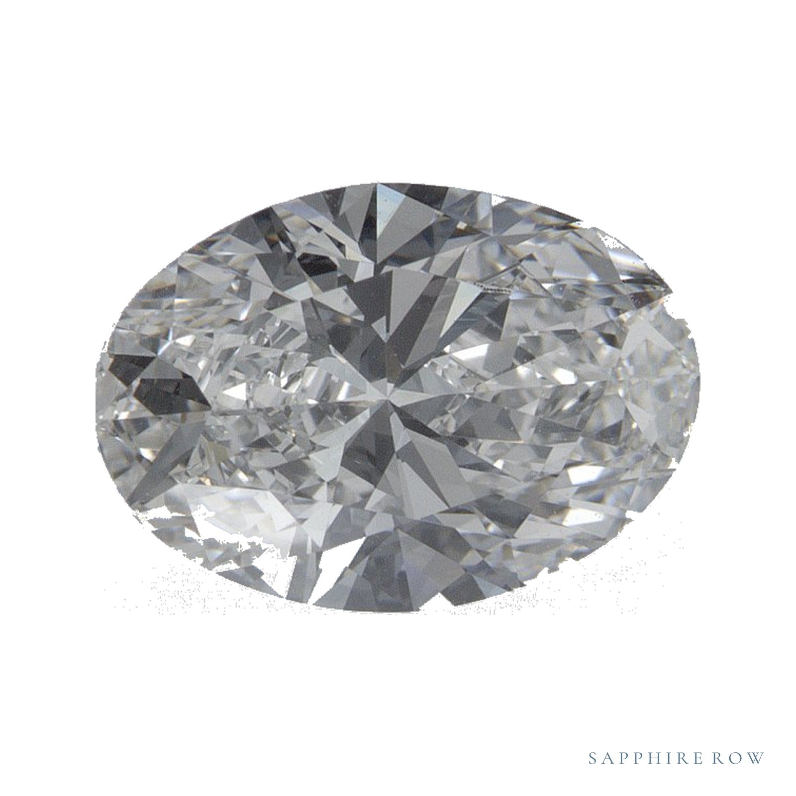 2.02 ct lab-grown diamond, oval cut | Sapphire Row · cut4