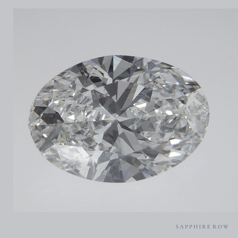 2.02 ct lab-grown diamond, oval cut | Sapphire Row · cut6