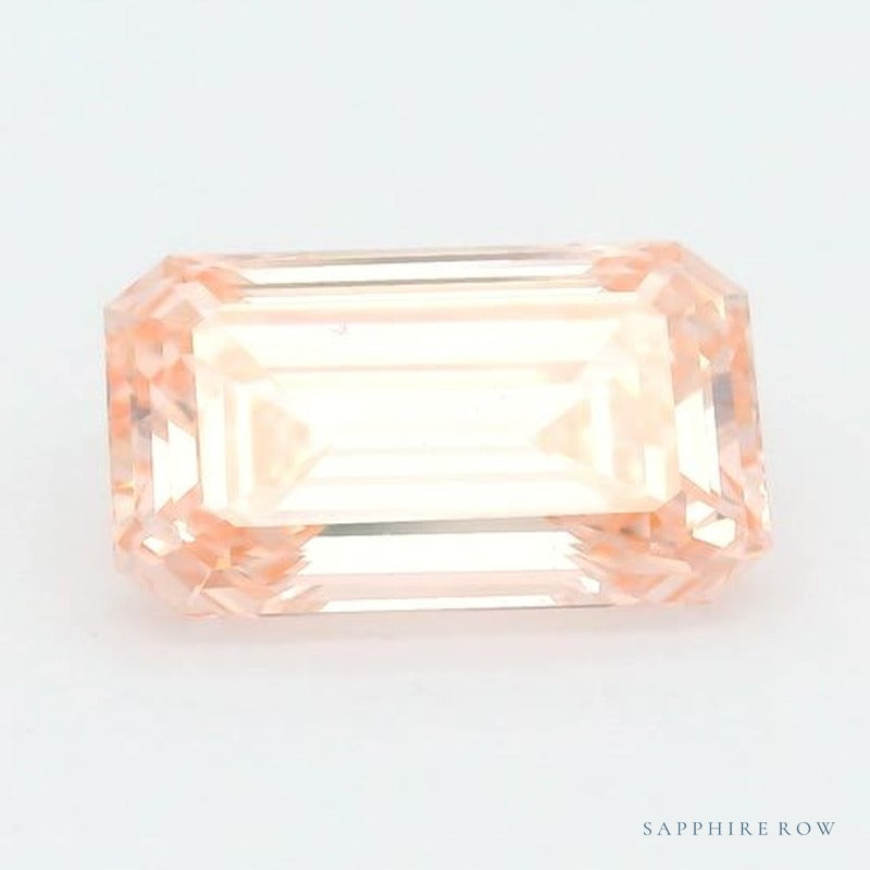 2.01 ct lab-grown fancy vivid pink diamond, emerald cut | Sapphire Row · cut6