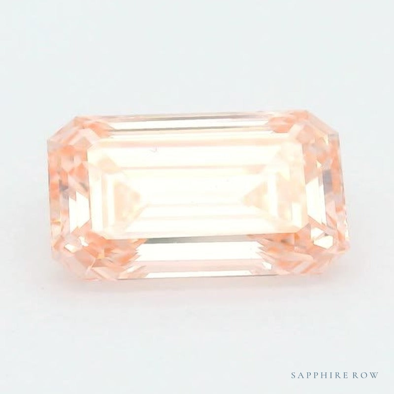 2.01 ct lab-grown fancy vivid pink diamond, emerald cut | Sapphire Row · cut7