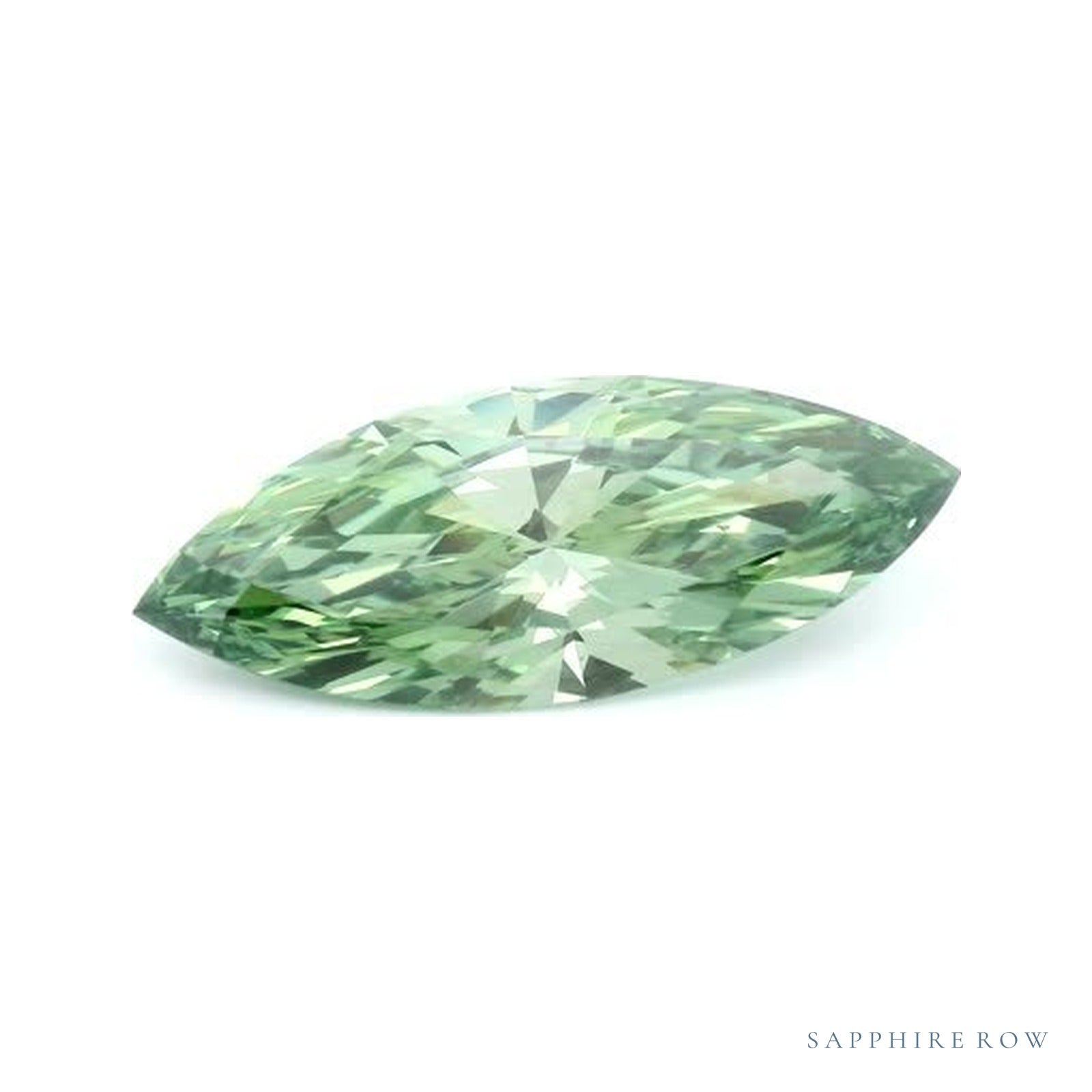 2.01 ct lab-grown fancy vivid green diamond, marquise cut | Sapphire Row · cut4
