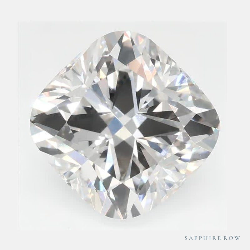 2.01 ct lab-grown diamond, cushion cut | Sapphire Row · cut6