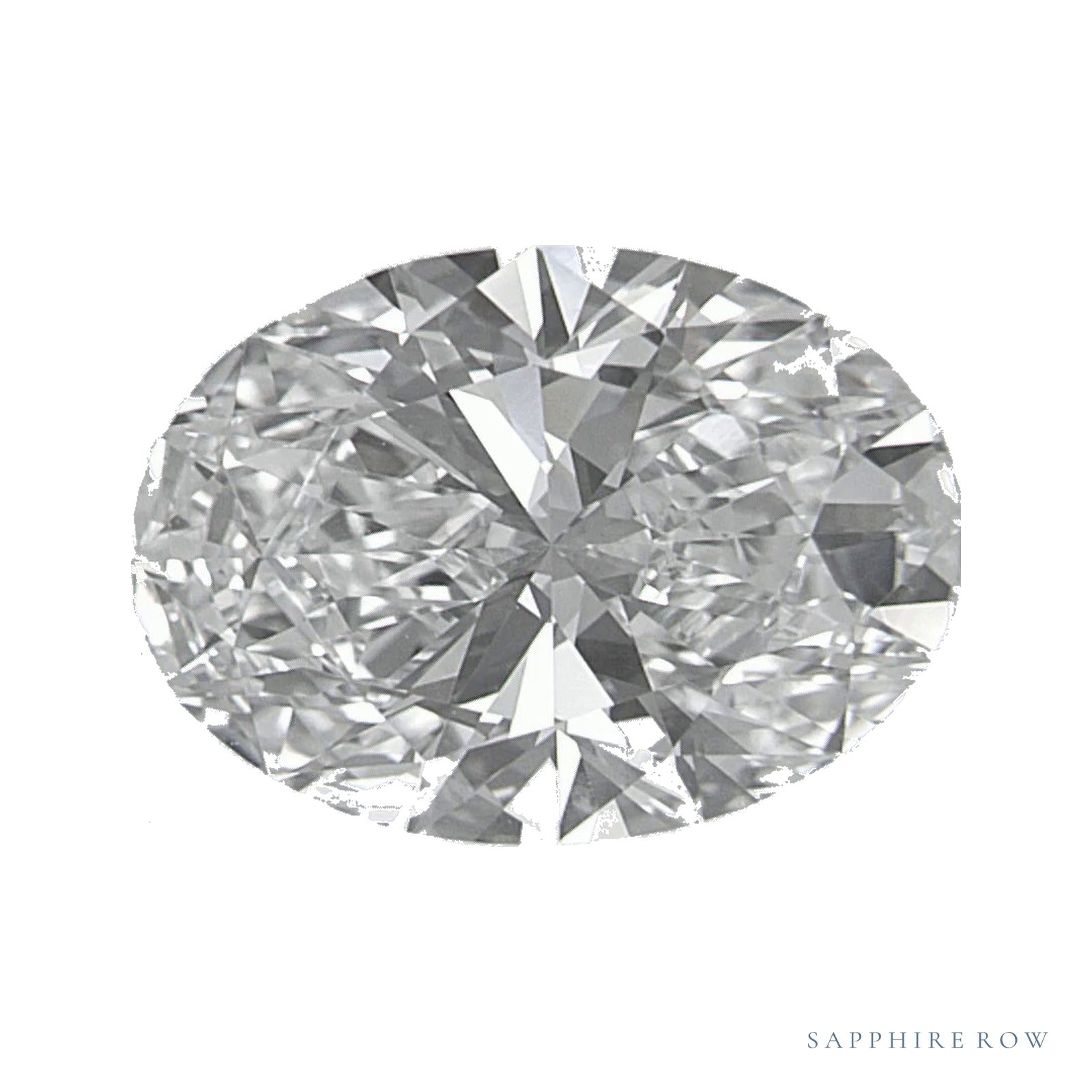 2.01 ct lab-grown diamond, oval cut | Sapphire Row · cut4