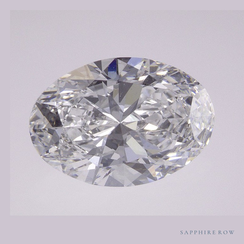2.01 ct lab-grown diamond, oval cut | Sapphire Row · cut6