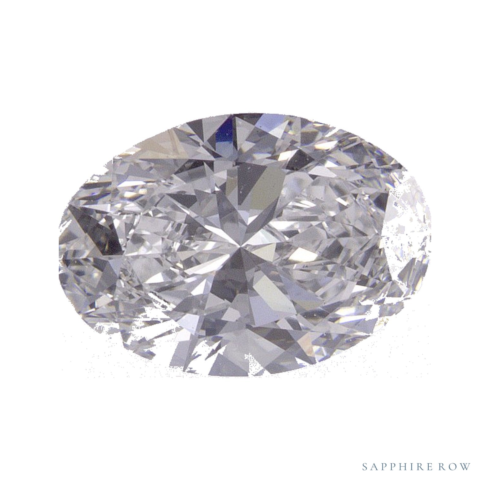 2.01 ct lab-grown diamond, oval cut | Sapphire Row · cut4