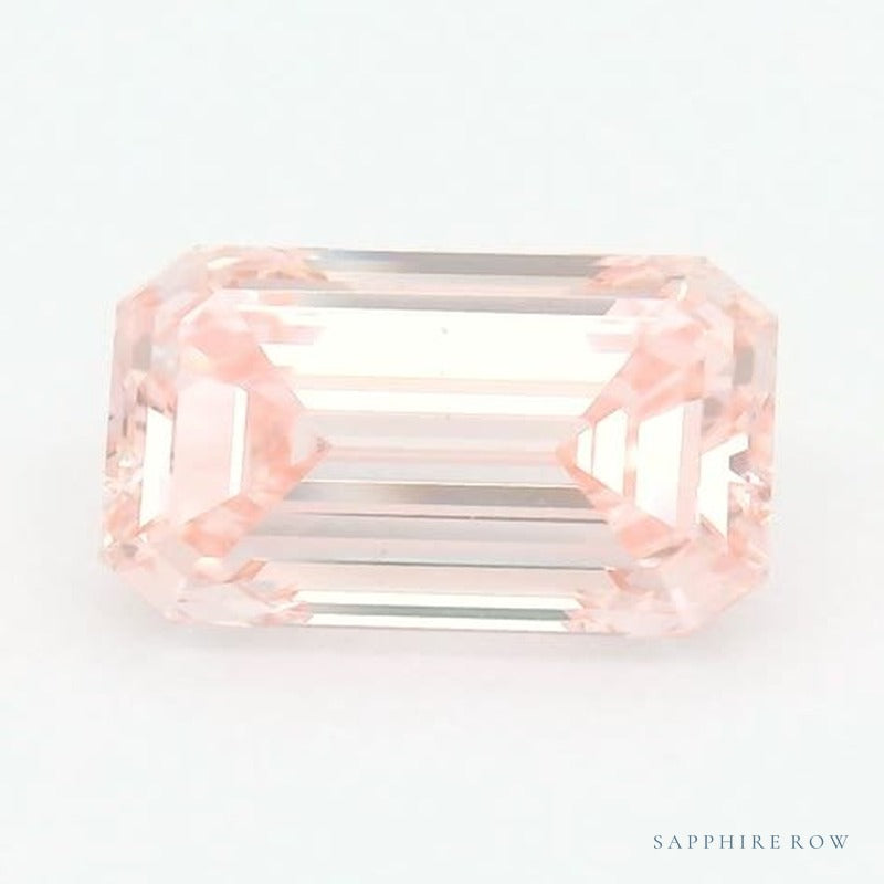 2.00 ct lab-grown fancy vivid pink diamond, emerald cut | Sapphire Row · cut7
