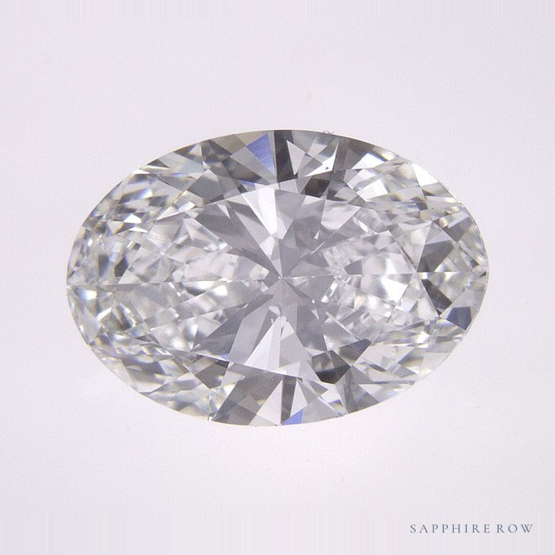 1.94 ct Oval Lab-Grown Diamond – D VS1 – Faceted Cut – IGI Certified — Sapphire Row · cut7