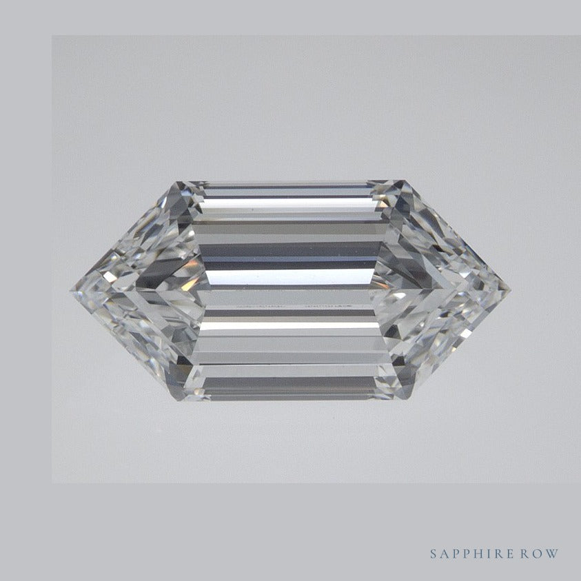 1.93 ct lab-grown diamond, elongated hexagon cut | Sapphire Row · cut6