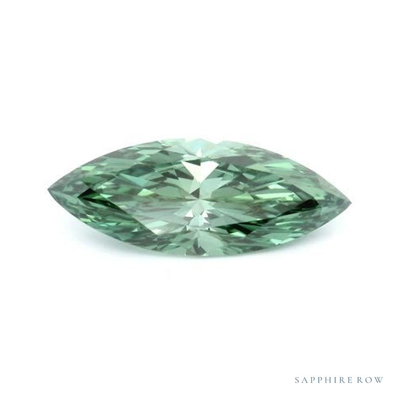 1.91 ct lab-grown fancy vivid green diamond, marquise cut | Sapphire Row · cut7