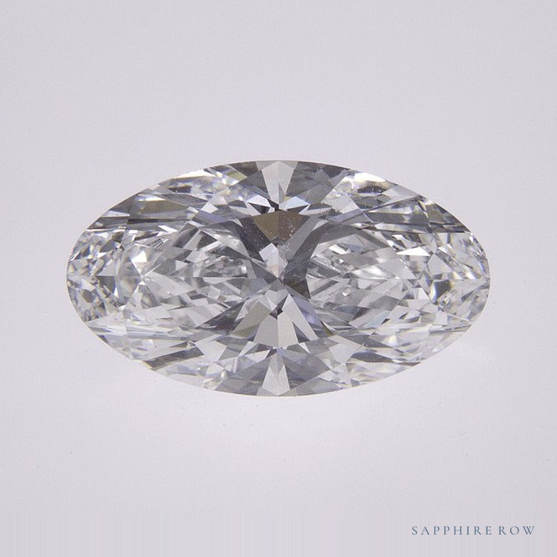 1.89 ct lab-grown diamond, elongated oval cut | Sapphire Row · cut7