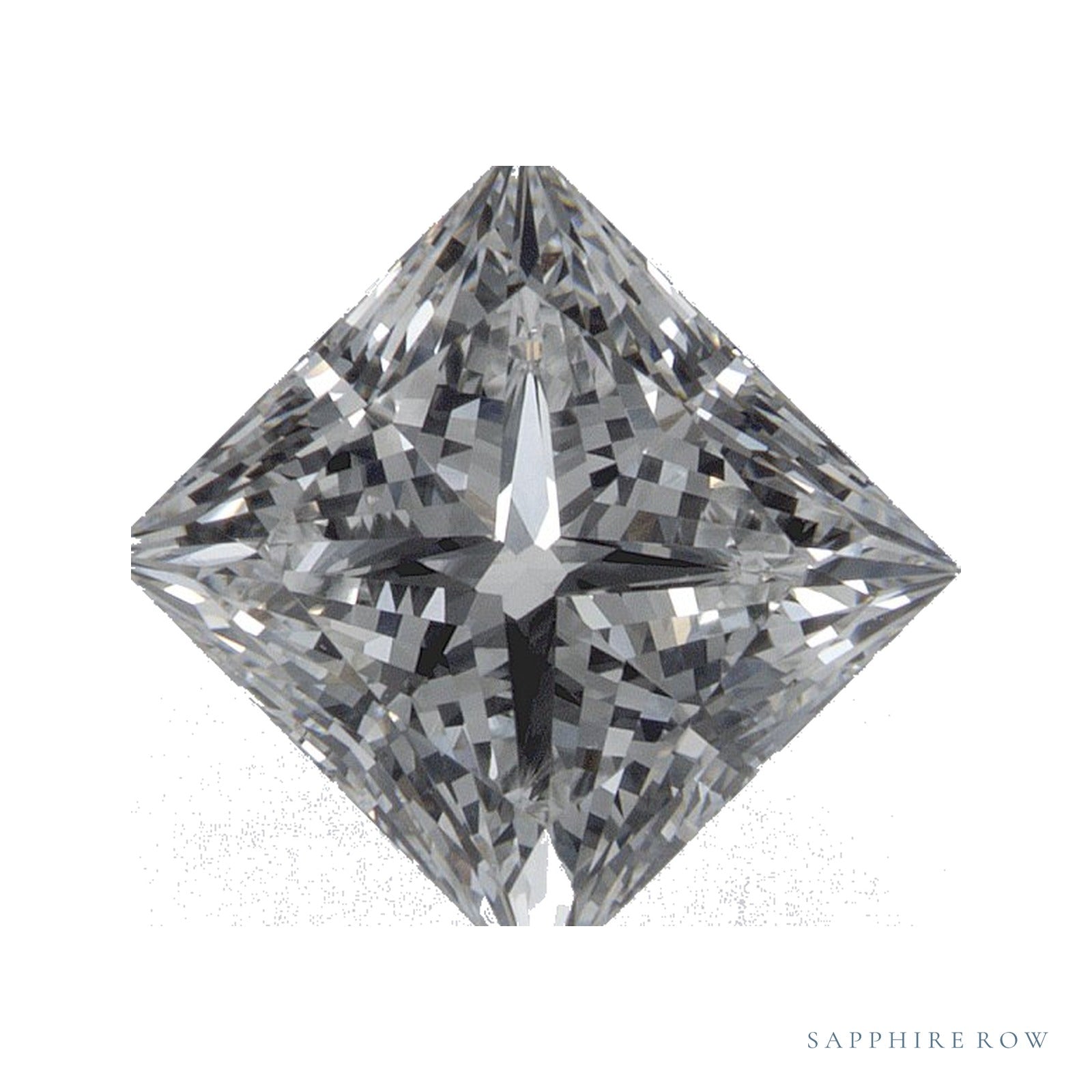 1.89 ct lab-grown diamond, square cut | Sapphire Row · cut4