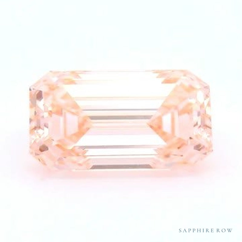 1.88 ct lab-grown fancy vivid pink diamond, emerald cut | Sapphire Row · cut6