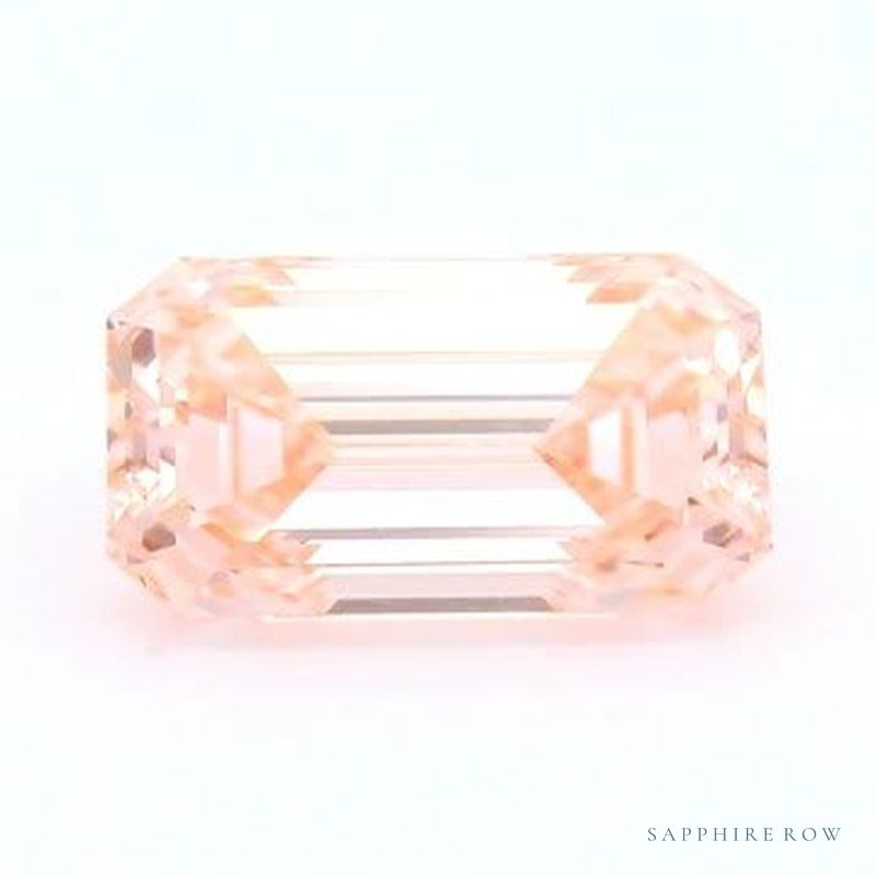 1.88 ct lab-grown fancy vivid pink diamond, emerald cut | Sapphire Row · cut6