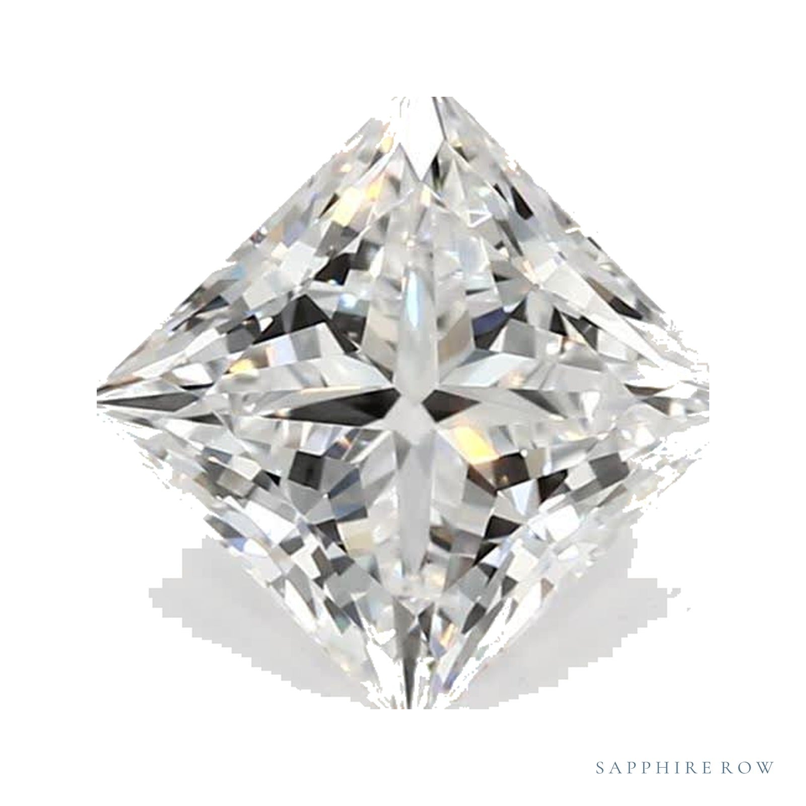 1.88 ct lab-grown diamond, square cut | Sapphire Row · cut4