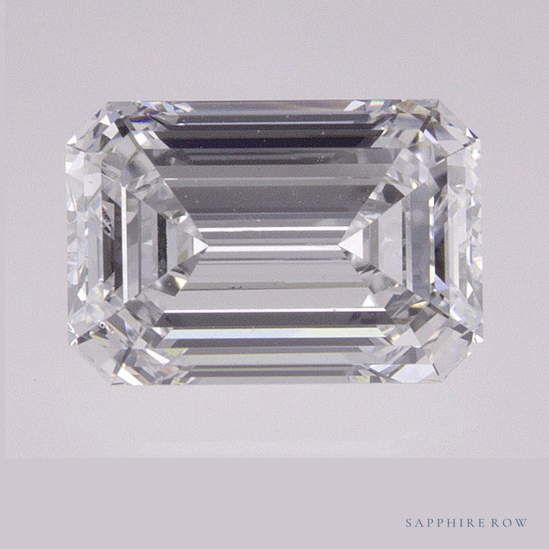 1.86 ct lab-grown diamond, emerald cut | Sapphire Row · cut6