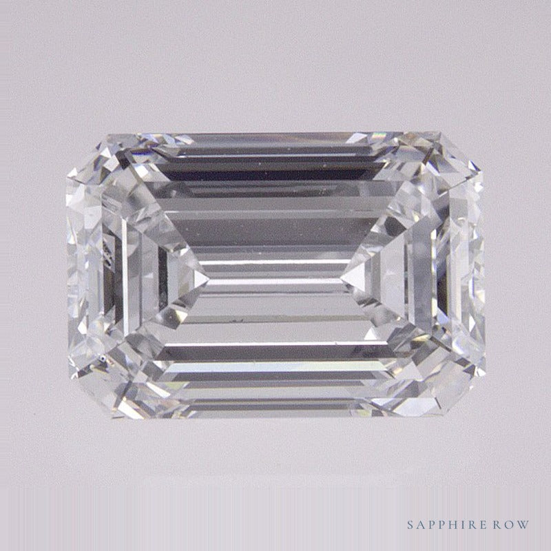 1.86 ct lab-grown diamond, emerald cut | Sapphire Row · cut7