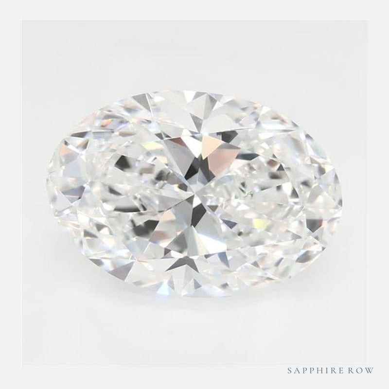 1.85 ct lab-grown diamond, oval cut | Sapphire Row · cut6