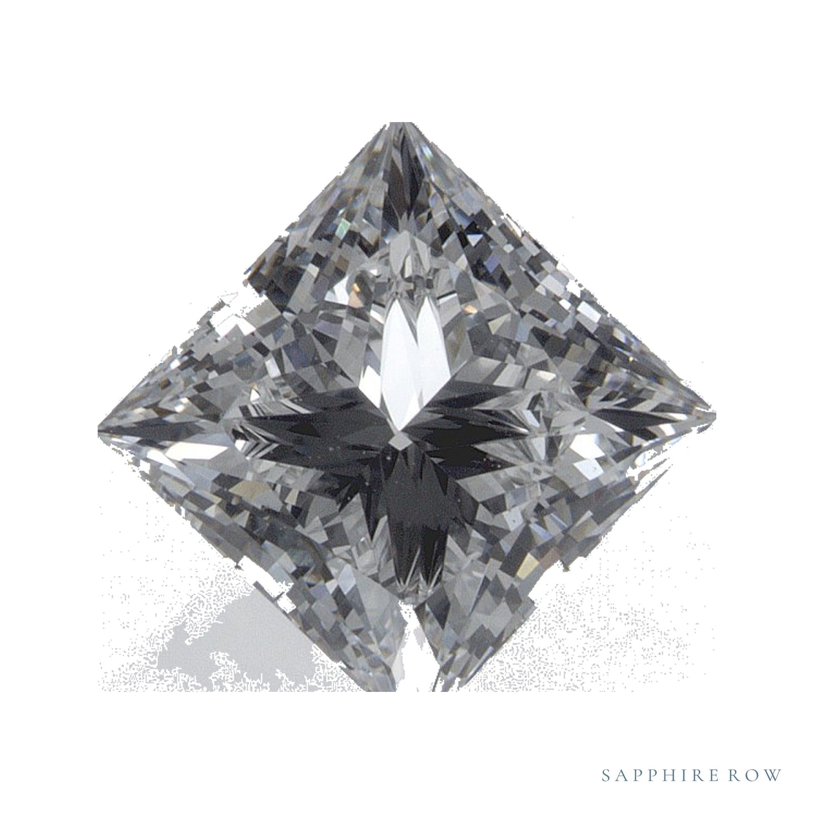 1.85 ct lab-grown diamond, square cut | Sapphire Row · cut4