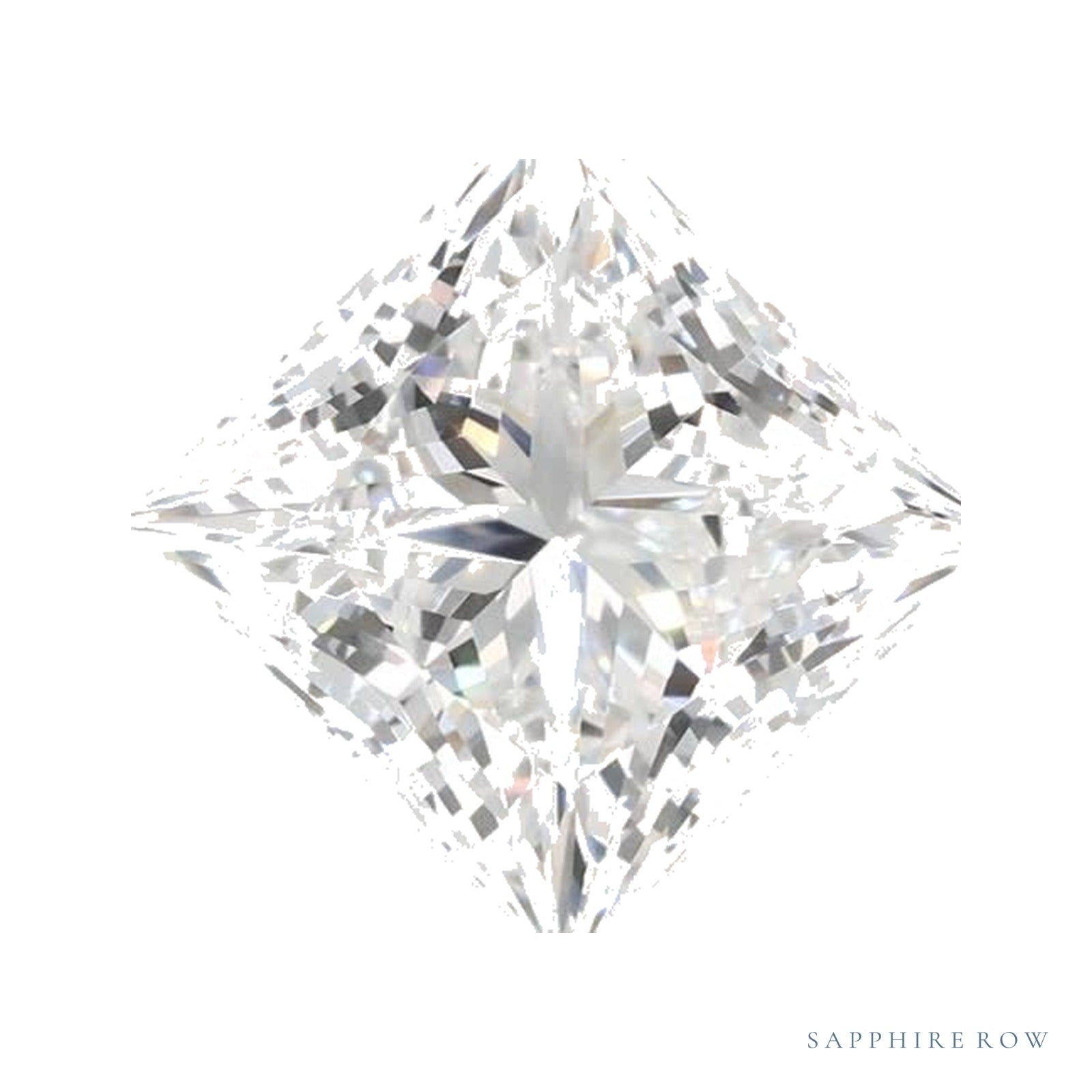 1.82 ct lab-grown diamond, square cut | Sapphire Row · cut4
