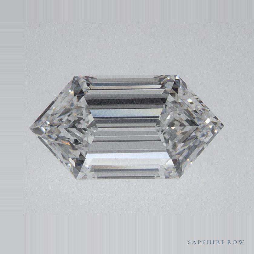 1.81 ct lab-grown diamond, elongated hexagon cut | Sapphire Row · cut7