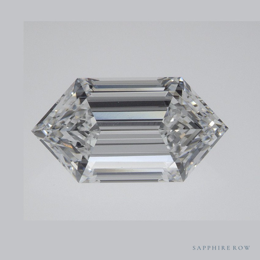 1.81 ct lab-grown diamond, elongated hexagon cut | Sapphire Row · cut6