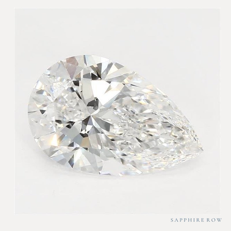 1.77 ct lab-grown diamond, pear cut | Sapphire Row · cut6