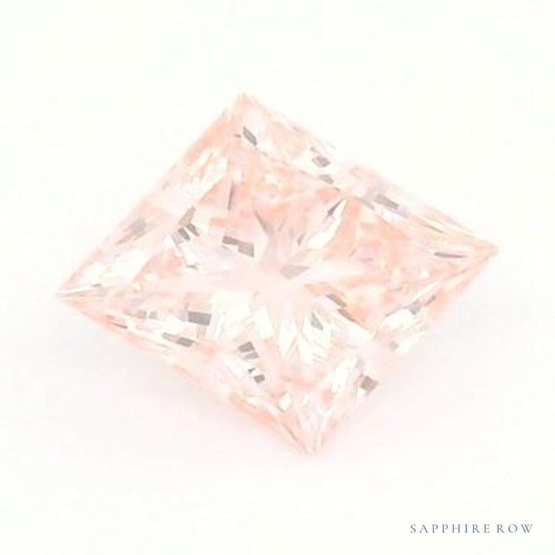 1.76 ct lab-grown fancy vivid pink diamond, square cut | Sapphire Row · cut6