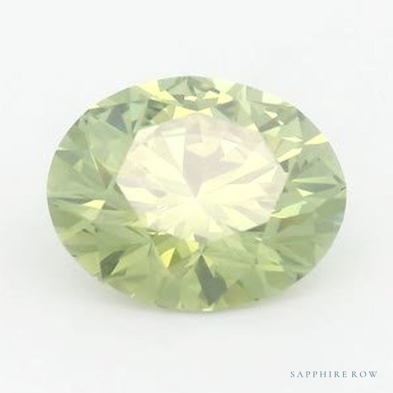1.75 ct lab-grown fancy vivid green diamond, round cut | Sapphire Row · cut7