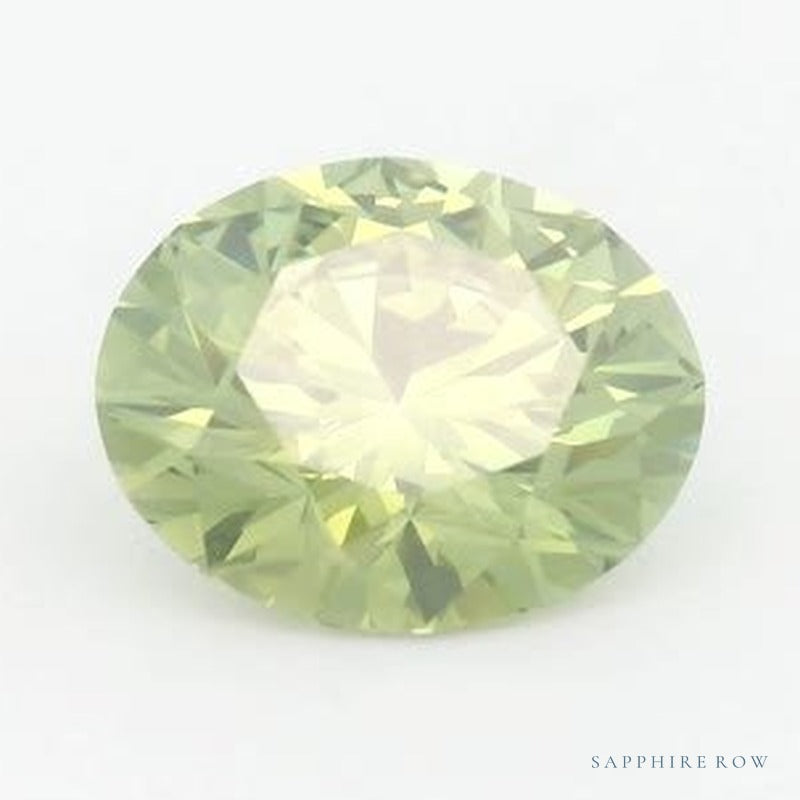 1.75 ct lab-grown fancy vivid green diamond, round cut | Sapphire Row · cut6