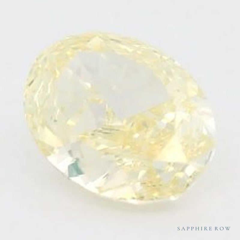 1.73 ct lab-grown fancy intense yellow diamond, oval cut | Sapphire Row · cut6