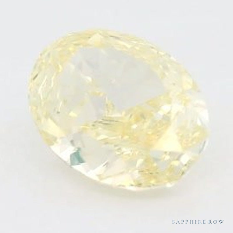 1.73 ct lab-grown fancy intense yellow diamond, oval cut | Sapphire Row · cut7