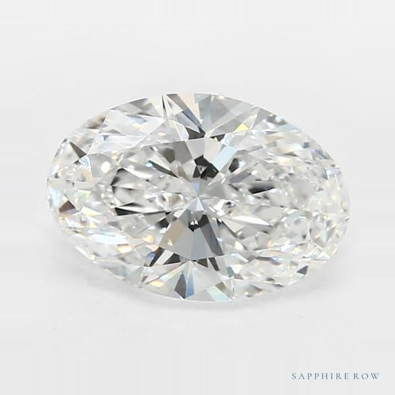 1.72 ct Oval Lab-Grown Diamond – D VVS2 – Faceted Cut – GCAL Certified — Sapphire Row · cut7