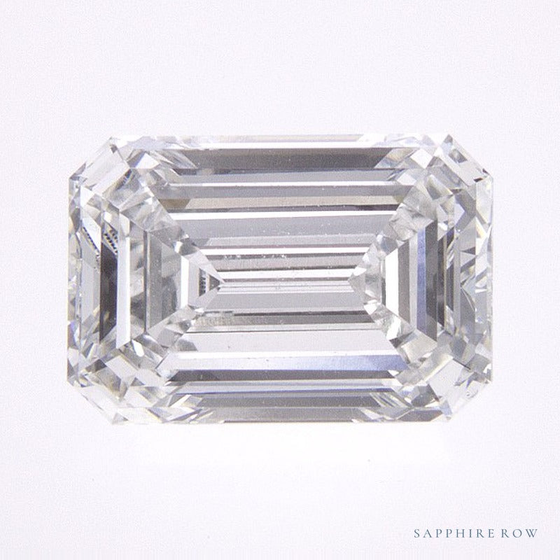 1.72 ct lab-grown diamond, emerald cut | Sapphire Row · cut7