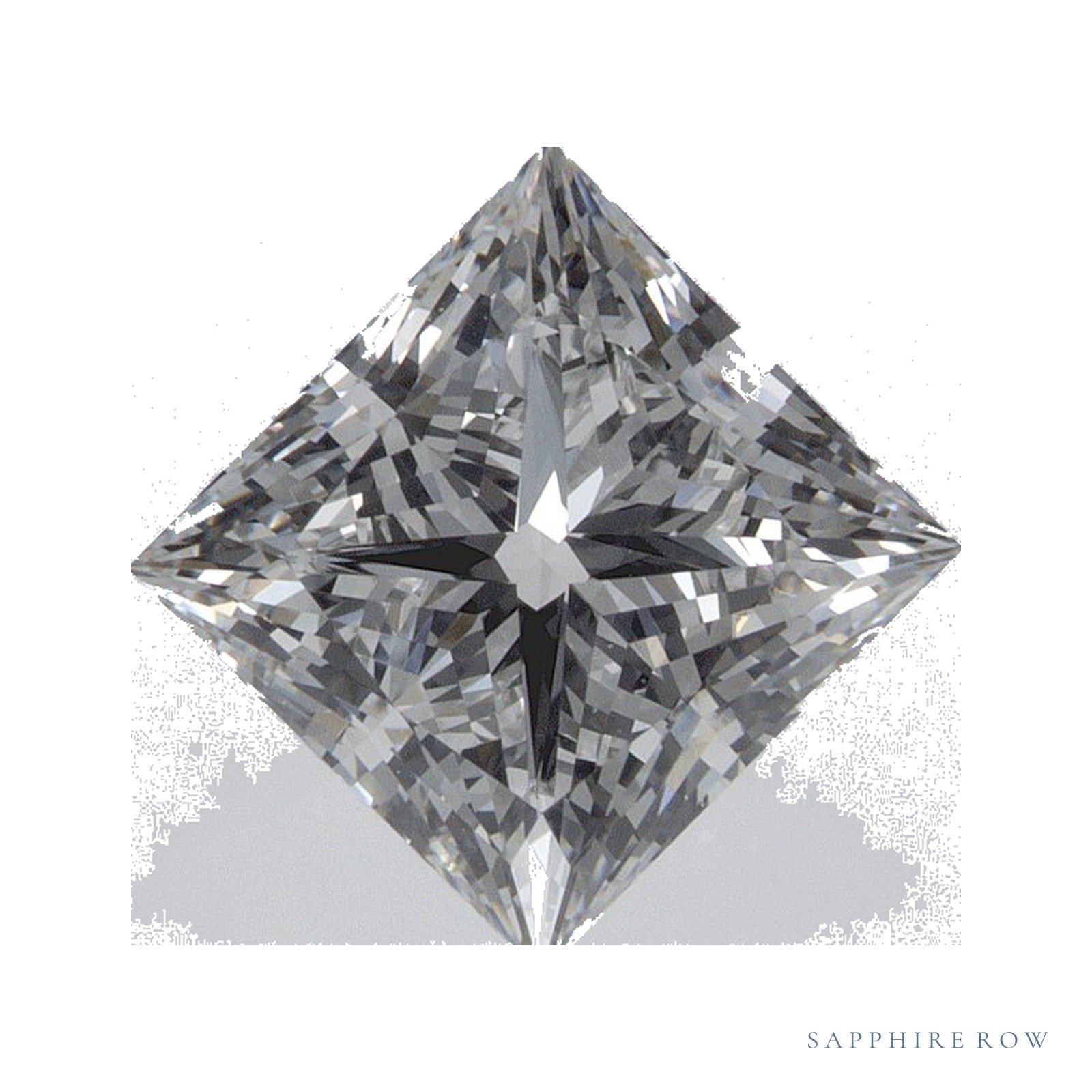 1.72 ct lab-grown diamond, square cut | Sapphire Row · cut4