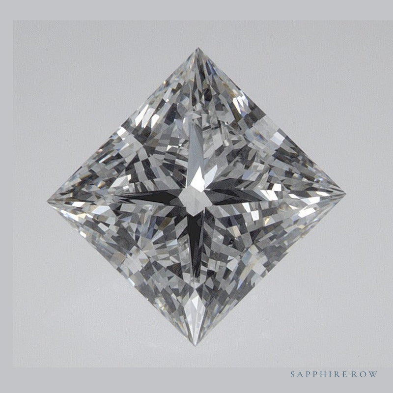 1.72 ct lab-grown diamond, square cut | Sapphire Row · cut6