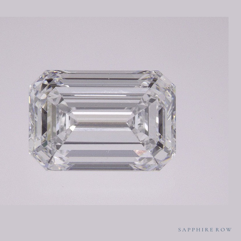 1.72 ct lab-grown diamond, emerald cut | Sapphire Row · cut6