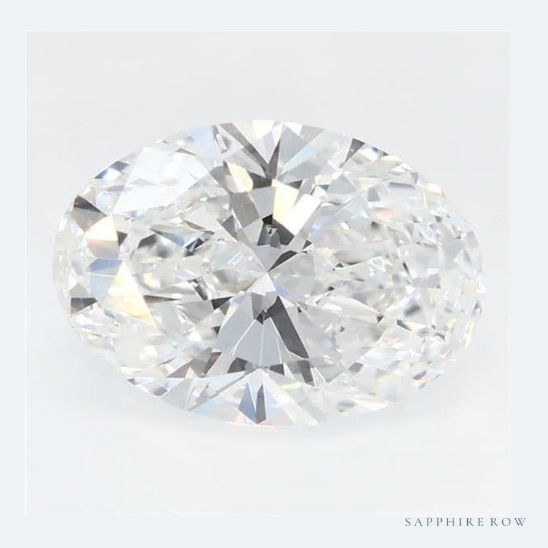 1.70 ct lab-grown diamond, oval cut | Sapphire Row · cut6