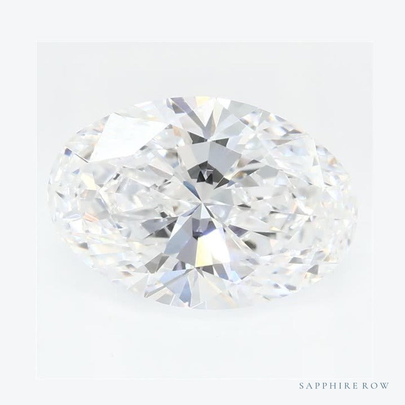 1.70 ct lab-grown diamond, oval cut | Sapphire Row · cut6