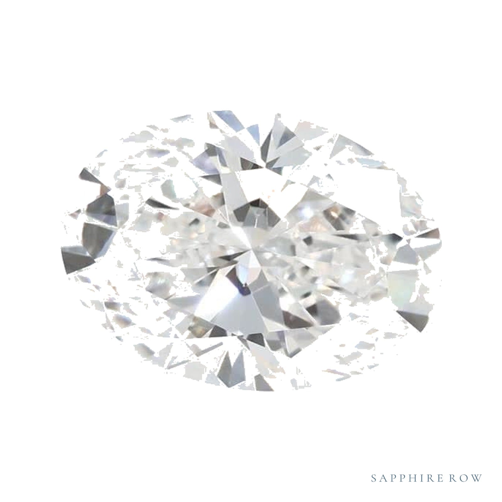 1.70 ct lab-grown diamond, oval cut | Sapphire Row · cut4