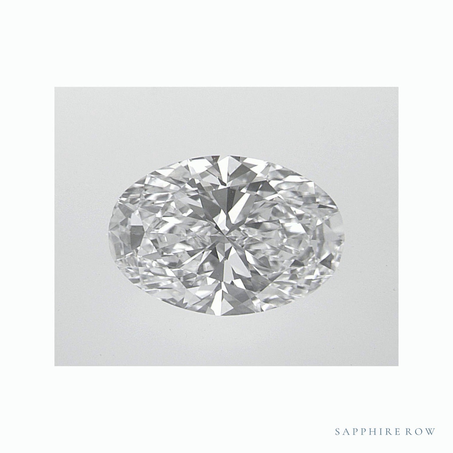 1.70 ct lab-grown diamond, oval cut | Sapphire Row · cut6