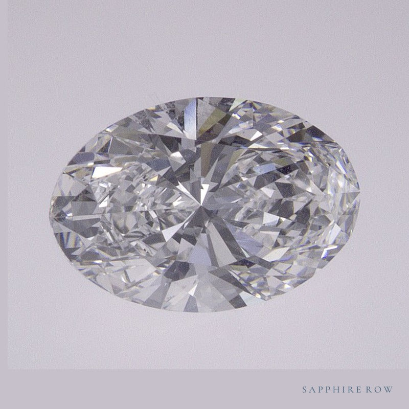 1.70 ct lab-grown diamond, oval cut | Sapphire Row · cut6