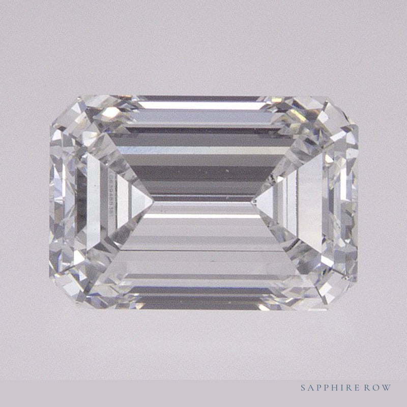 1.69 ct lab-grown diamond, emerald cut | Sapphire Row · cut6