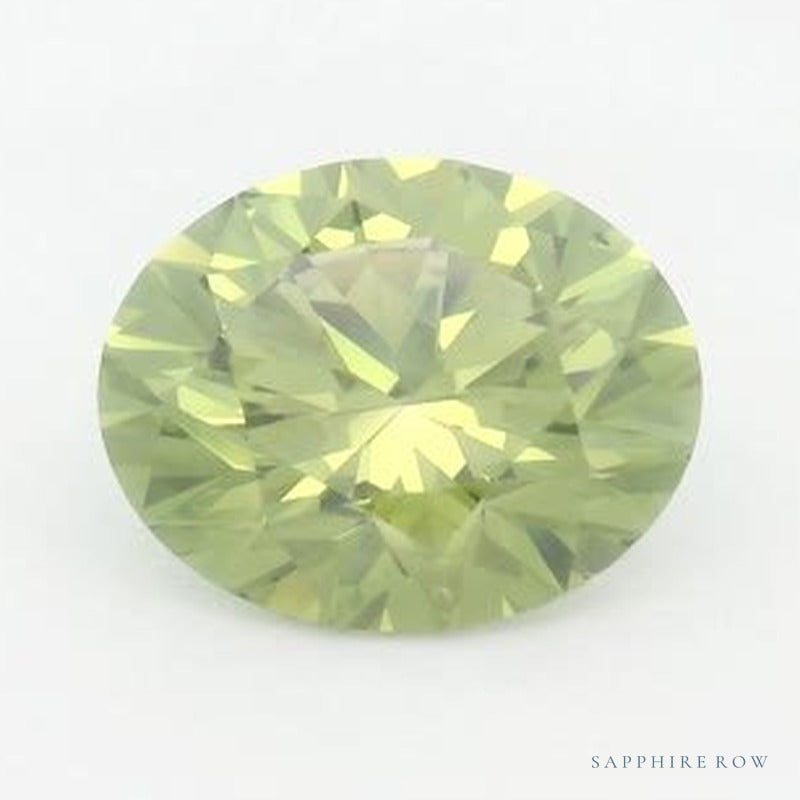 1.68 ct lab-grown fancy vivid green diamond, round cut | Sapphire Row · cut6