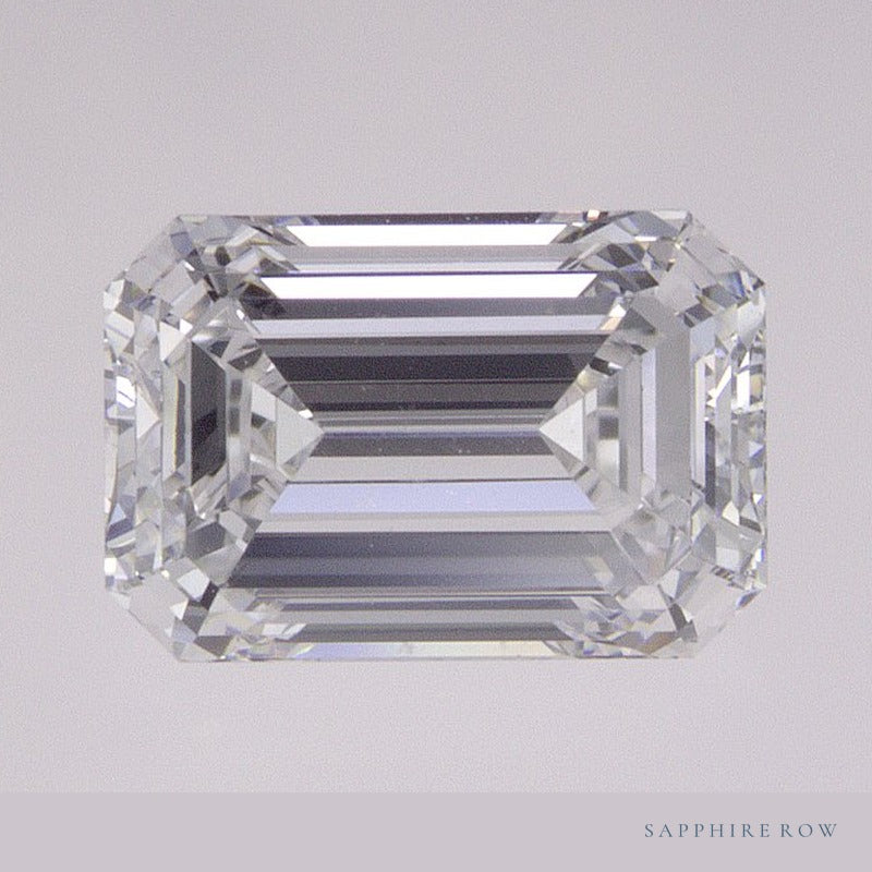 1.68 ct lab-grown diamond, emerald cut | Sapphire Row · cut6