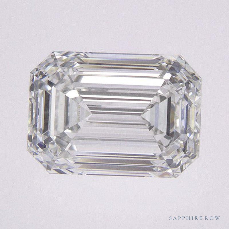 1.68 ct lab-grown diamond, emerald cut | Sapphire Row · cut6